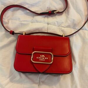 Coach Red Leather Crossbody Bag